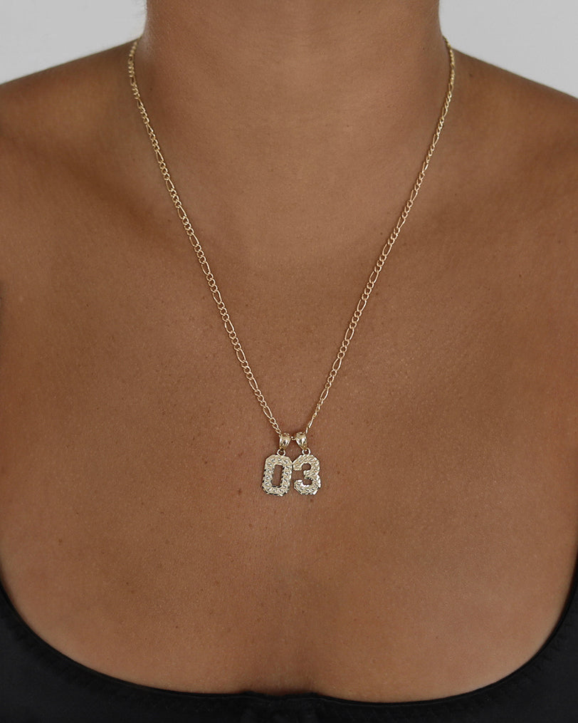 THE DOUBLE NUMBER NECKLACE