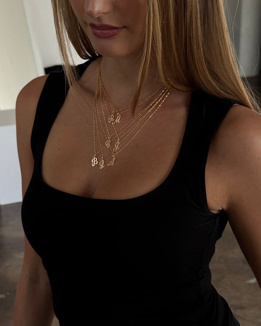 THE CURSIVE INITIAL NECKLACE