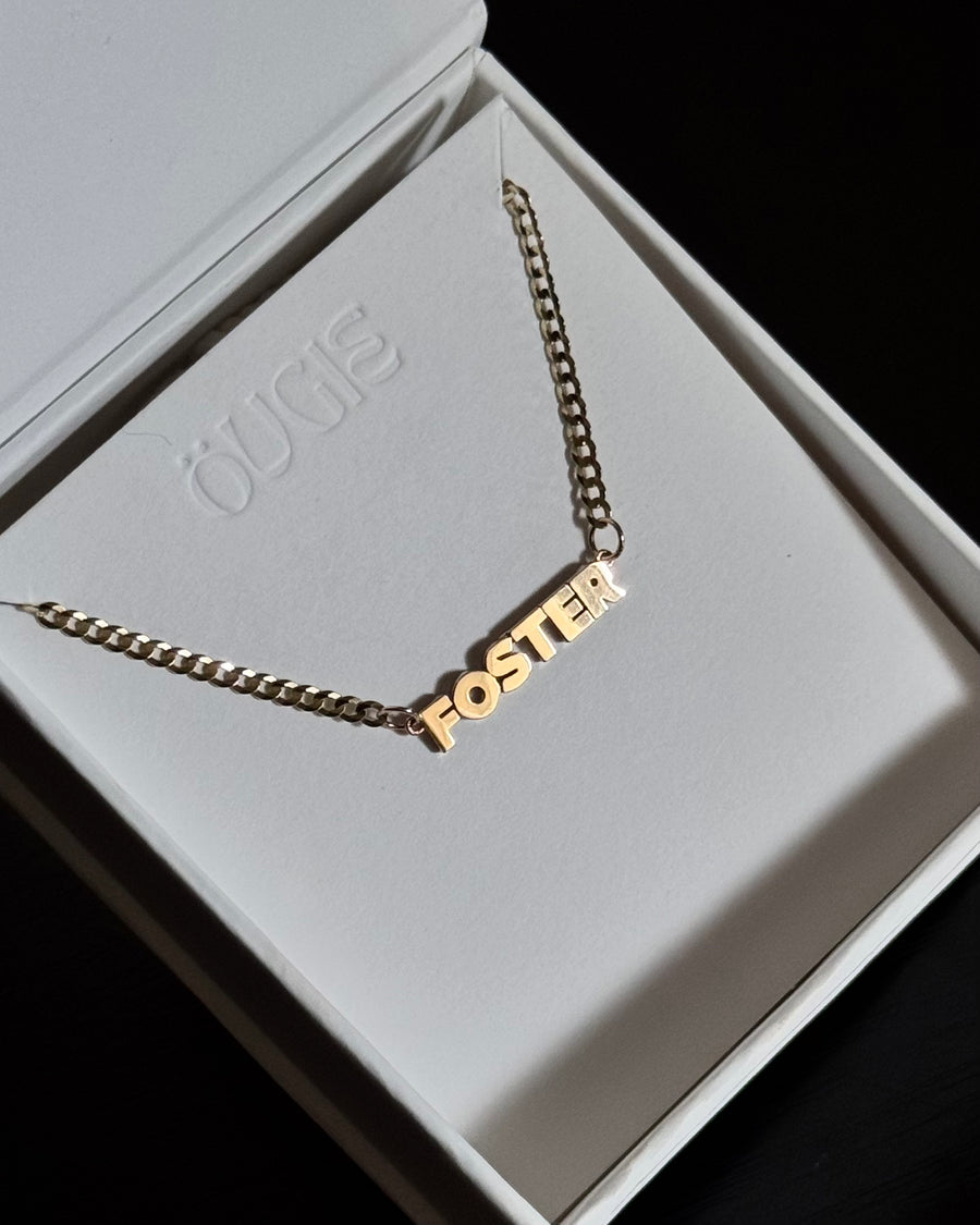 THE NAMEPLATE NECKLACE - BLOCK