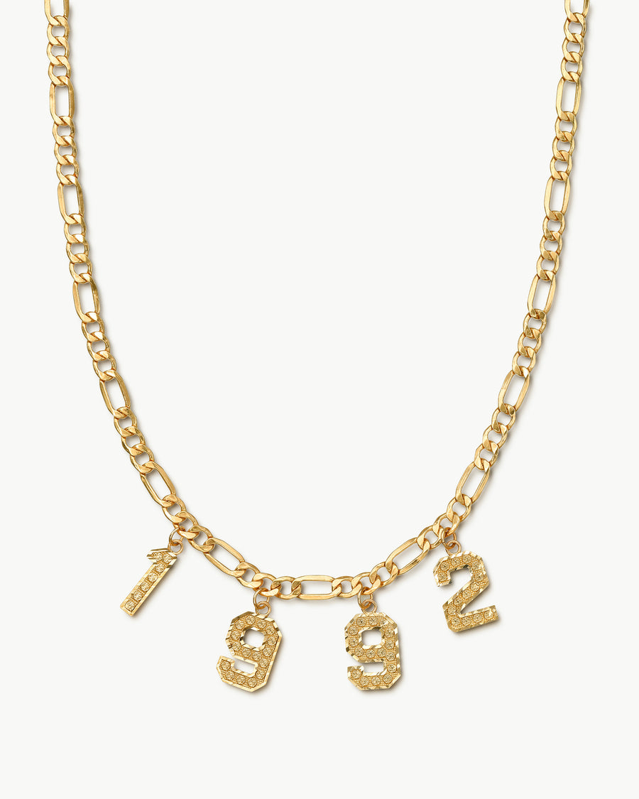 THE NUMBER DROP NECKLACE